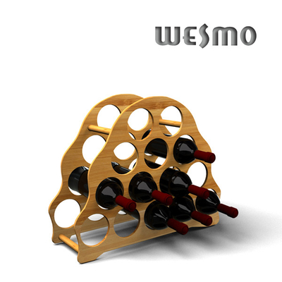 OEM Customized Bamboo Red Wine Rack for Personalized Wine Accessories