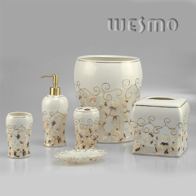 WBC0451A  Diabolo Shape Top - Grade Porcelain Bathroom Accessory Sets