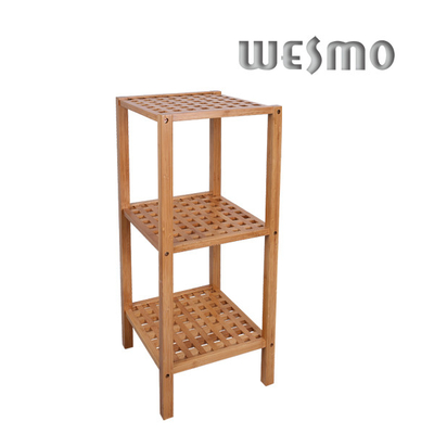 Ecologisch natuurlijke kleur 2 lagen bamboe badkamer plank / opslag Rack